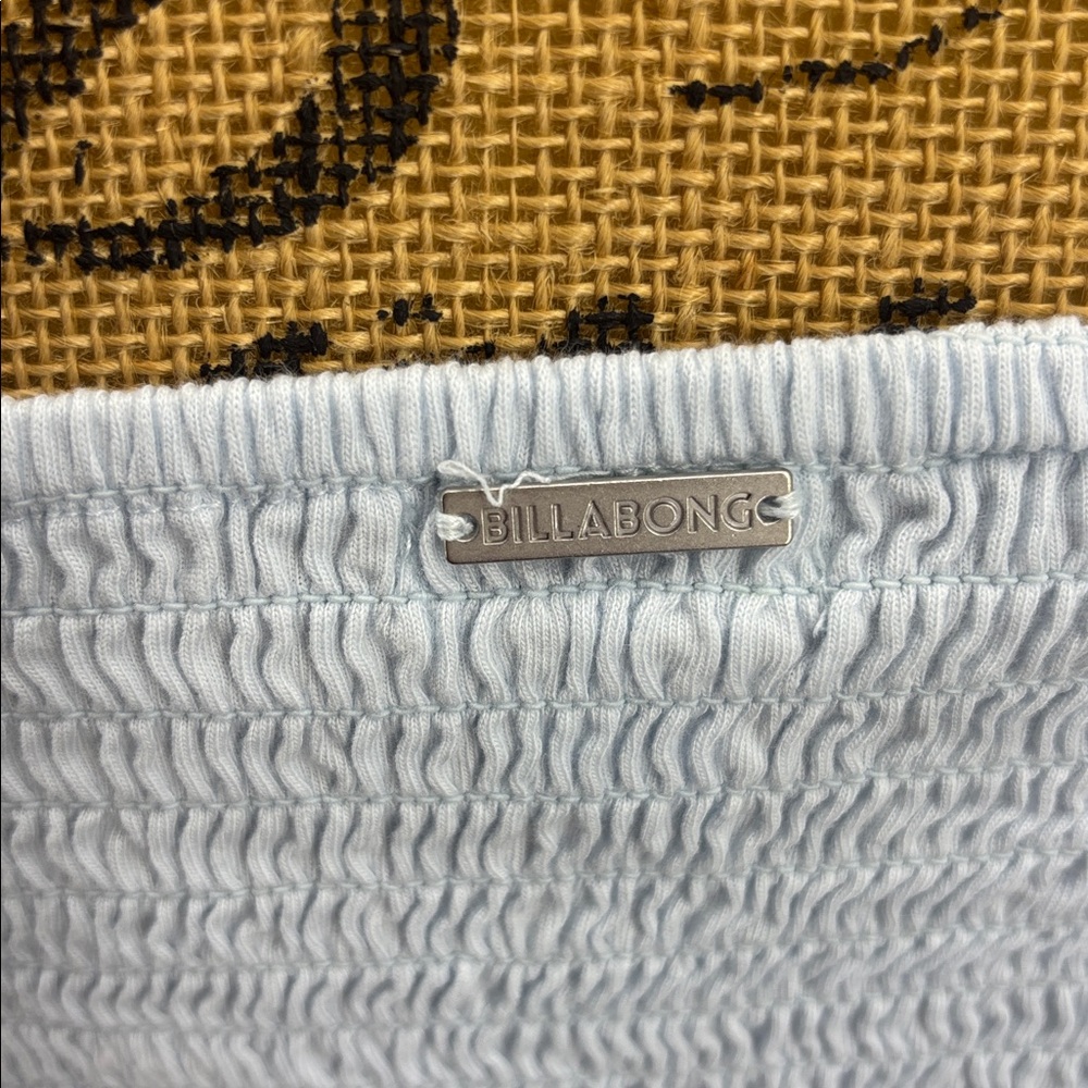 Billabong Sweet Summer Light Blue Textured Top Size Large - Picture 5 of 7
